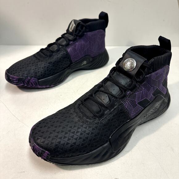 WORN TWICE adidas Dame 5 Marvel Black Panther Heroes Among Us Basketball 12 main image 7